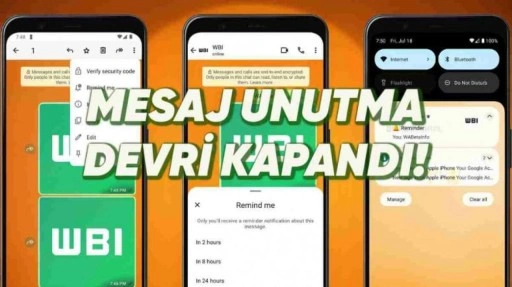 WhatsApp’a Özel Hatırlatma Özelliği Geliyor: Mesajları Unutma Devri Bitiyor