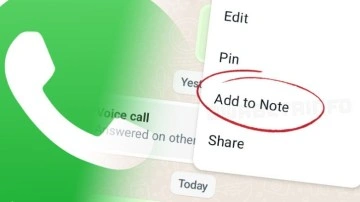 WhatsApp'taki Mesajlar Kişi Notları Bölümüne Aktarılabilecek